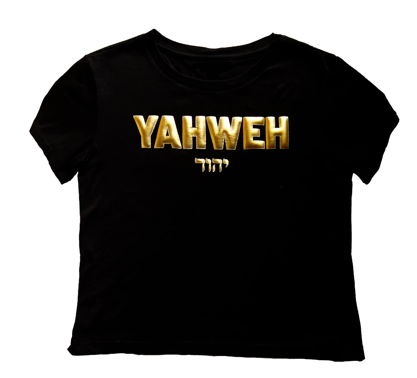 Yahweh Tee -Black and Gold